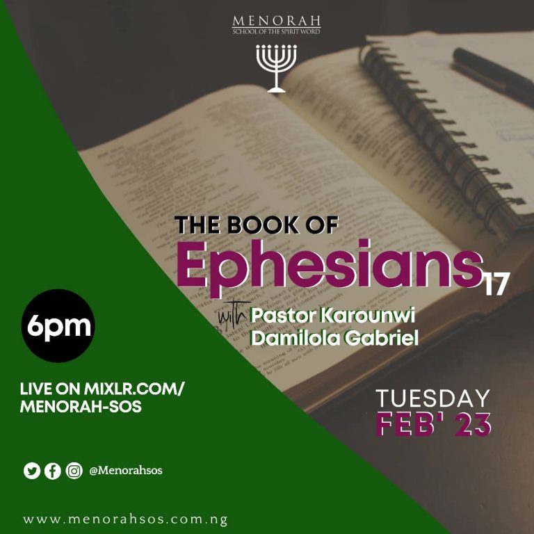 Read more about the article The Book Of Ephesians Part 17