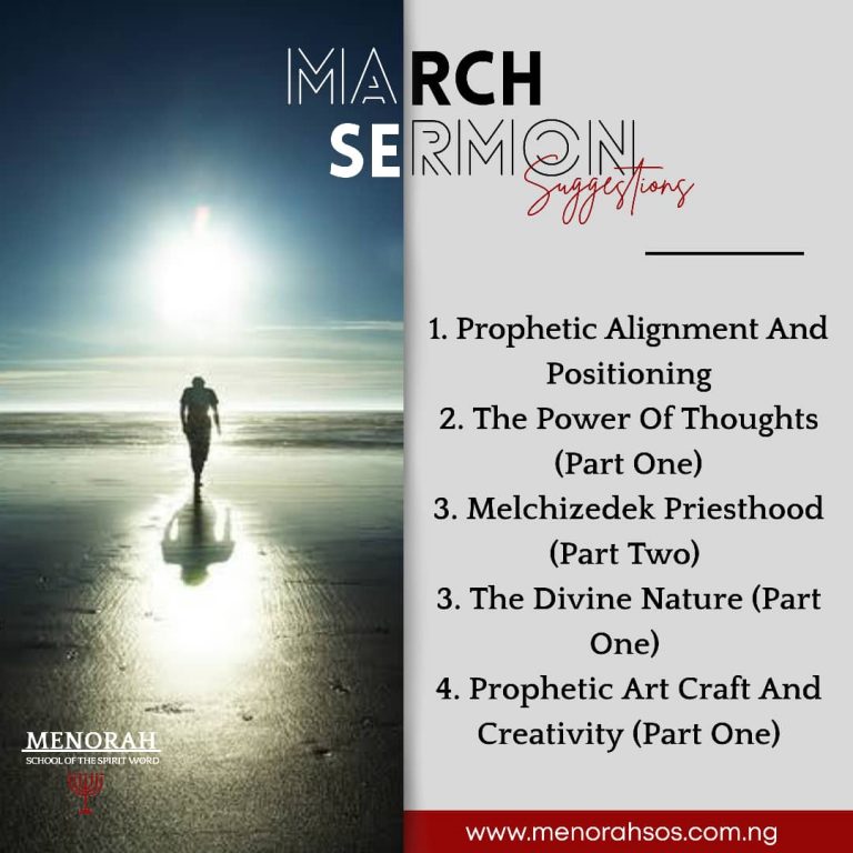 Read more about the article March Sermon Suggestion