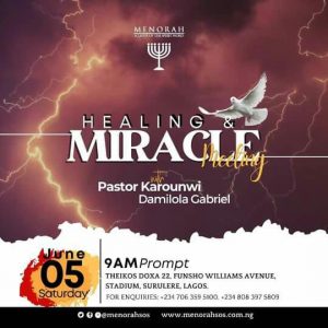 Read more about the article Healing and Miracle Service