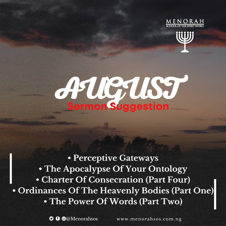 Read more about the article August Sermon Suggestion