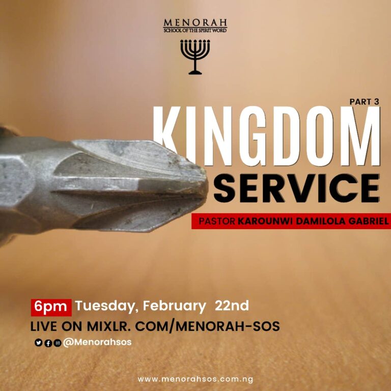 Read more about the article Kingdom Service (Part Three)