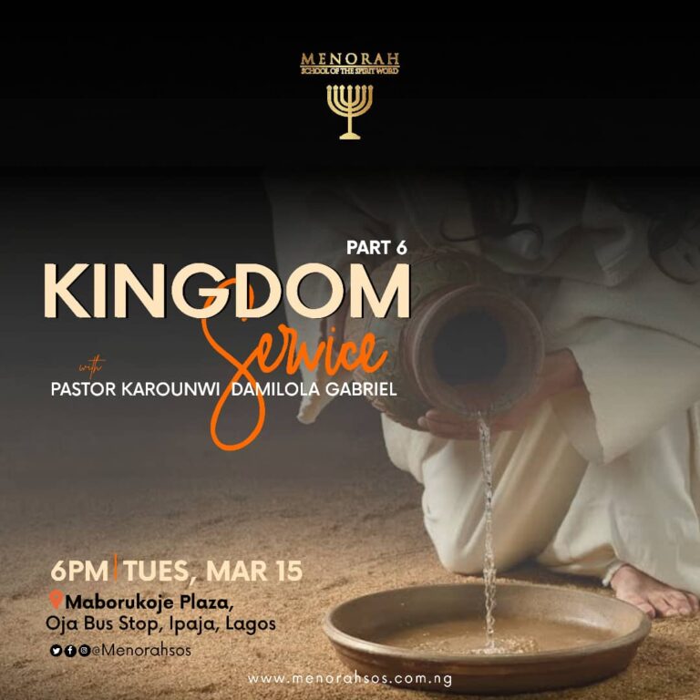 Read more about the article Kingdom Service (Part 6)