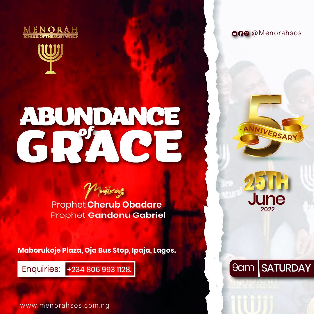 You are currently viewing Abundance Of Grace (5th Year Anniversary)