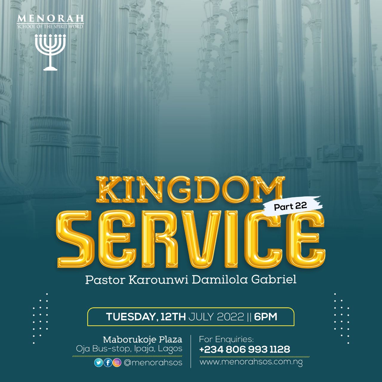 You are currently viewing Kingdom Service (Part 22)
