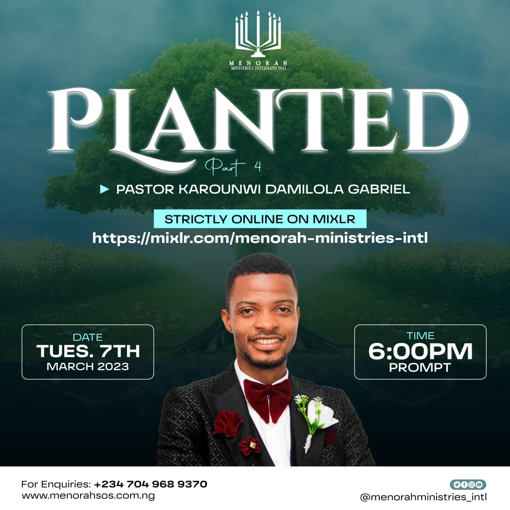 You are currently viewing PLANTED 4 – Pastor Karounwi Damilola Gabriel