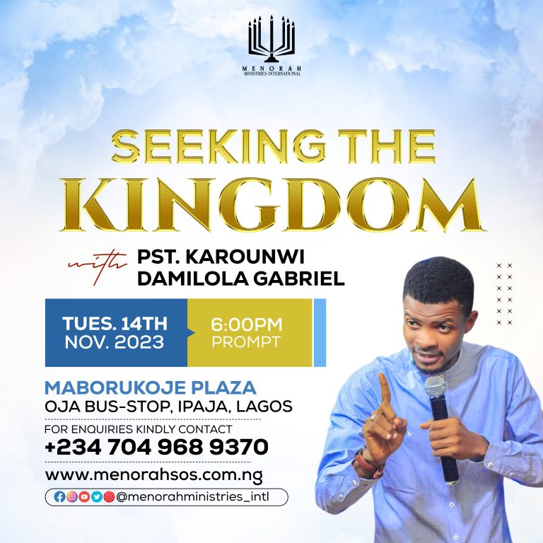 Read more about the article Seeking The Kingdom