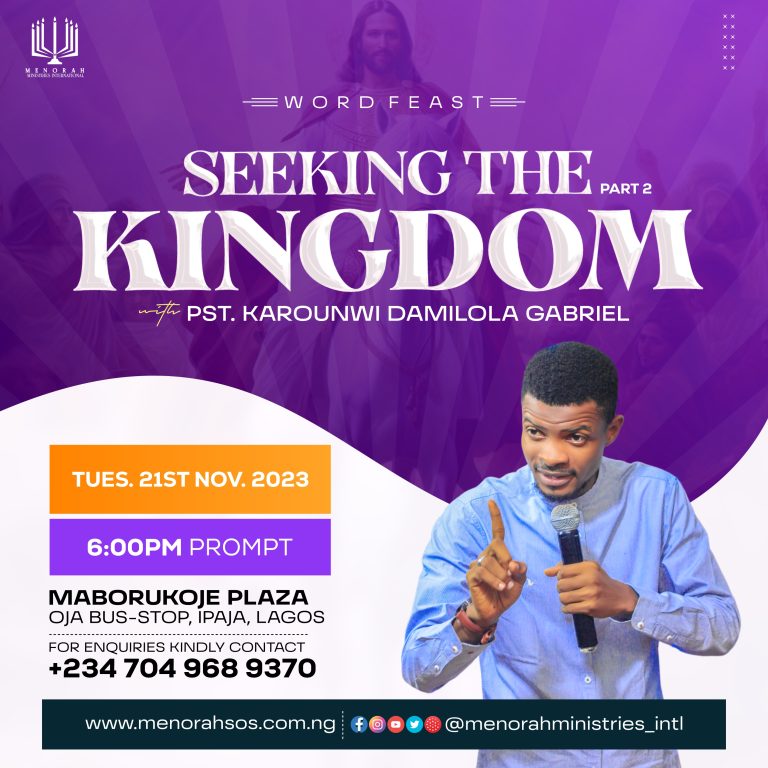 Read more about the article Seeking The Kingdom (Part Two)