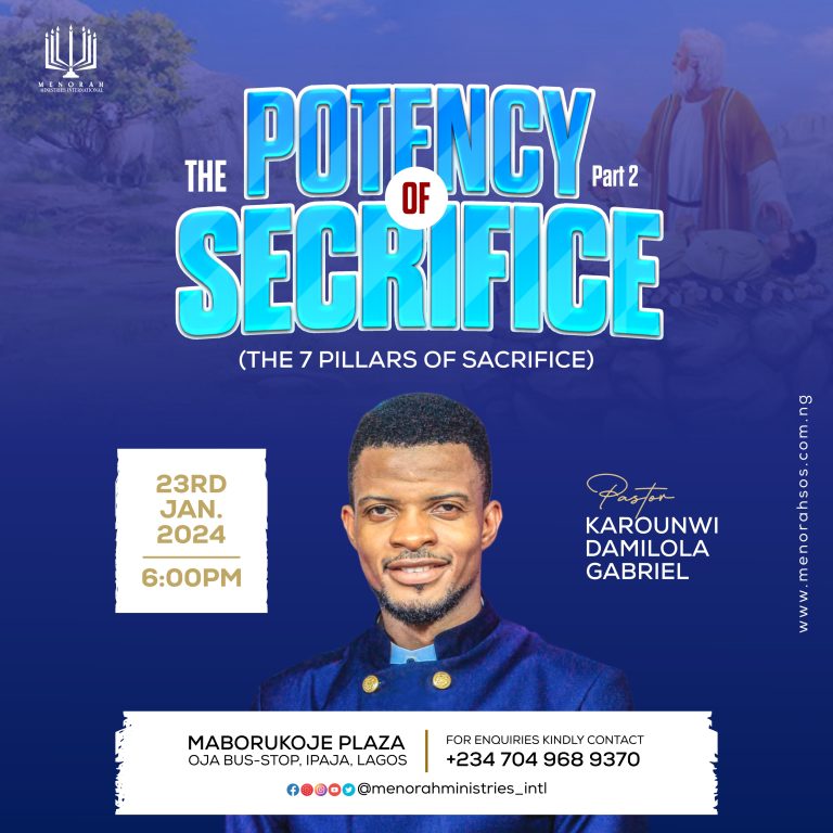 Read more about the article The Potency Of Sacrifice @ (7 Pillars Of Sacrifice)