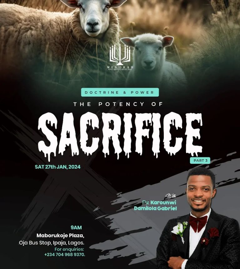 Read more about the article The Potency Of Sacrifice 3 (Sacrifice Of Brokenness)