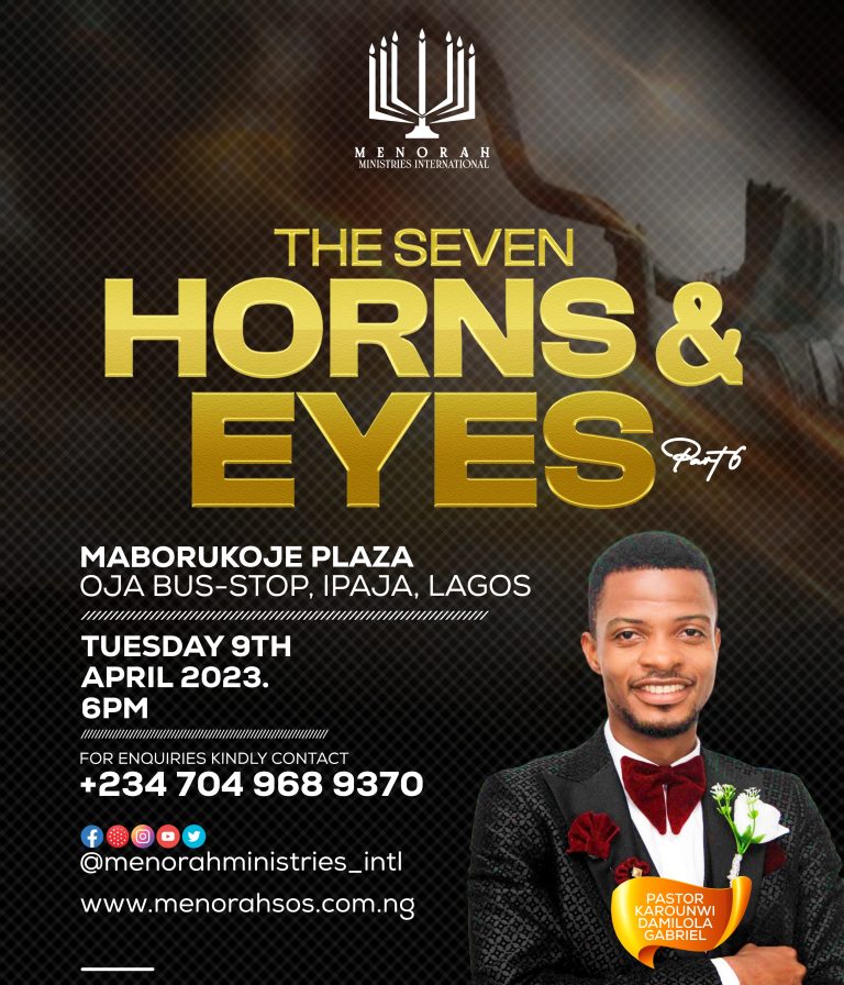 Read more about the article Seven Horns And Eyes 6 (The Spirit Of Counsel And Might II )